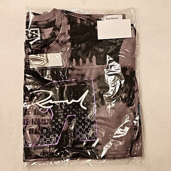 🆕️Rock Revival Shortsleeve Metallic-Logo Tie-Dye T-Shirt. Men's Size: XL - Picture 6 of 6